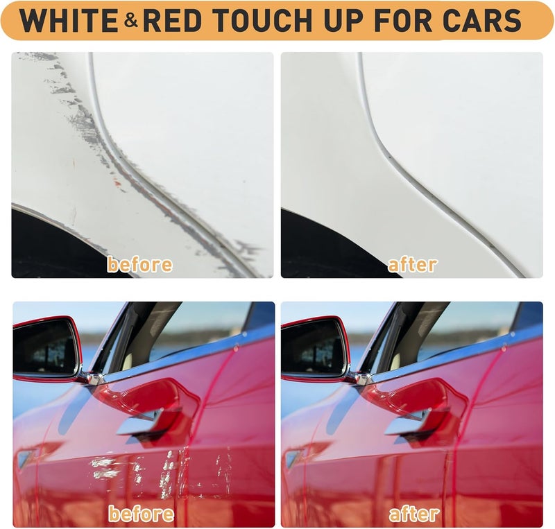 SELEAD Tire Marker White Red - 8 Pack Paint Pens for Car Tires Lettering, Premium Professional Oil Based Ink, Waterproof Quick Drying Non-Fading Permanent Markers - Image 3